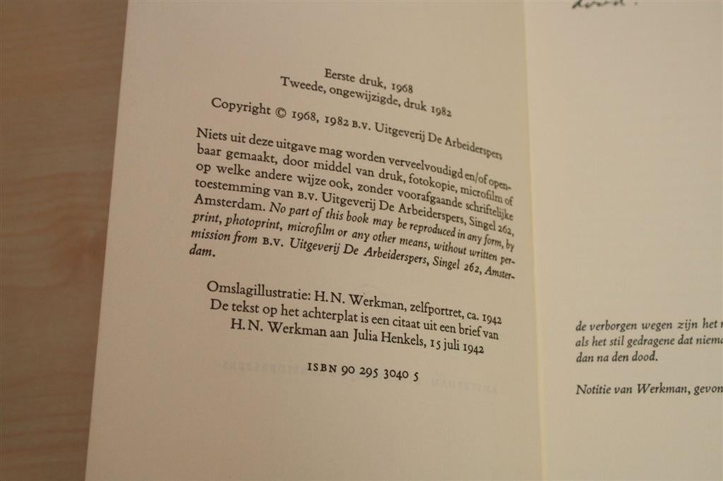 Brieven van H.N. Werkman 1940-1945 — Privé Domein, Ophalen of Verzenden, Gelezen
