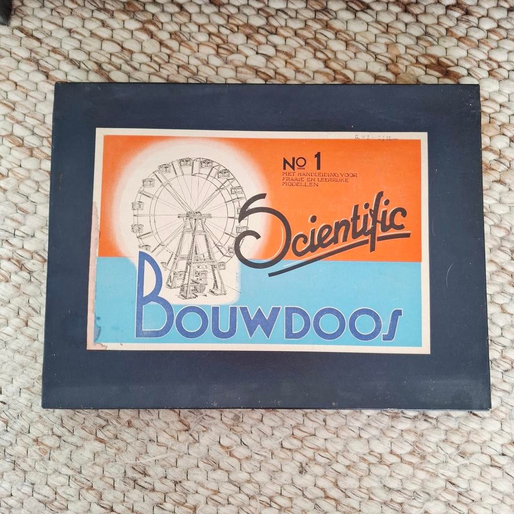 Vintage Scientific bouwdoos No. 1 - metaalbouwset, Hobby en Vrije tijd, Modelbouw | Auto's en Voertuigen, Ophalen of Verzenden