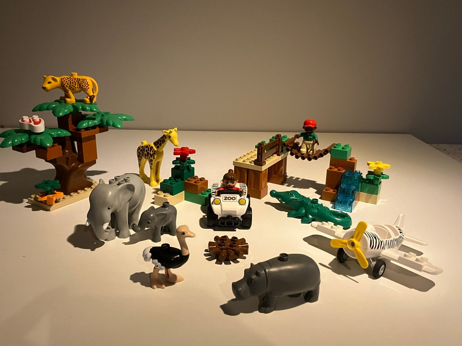 LEGO Duplo 6156 Safari Avontuur Set met Dieren en Voertuigen, Ophalen of Verzenden, Zo goed als nieuw, Overige merken