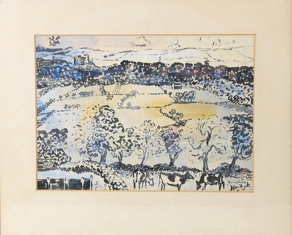 GERARD HORDIJK (1899-1958) Aquarel, gesigneerd, 26 X 36 cm, Antiek en Kunst, Kunst | Schilderijen | Klassiek, Gedateerd, Impressionistisch