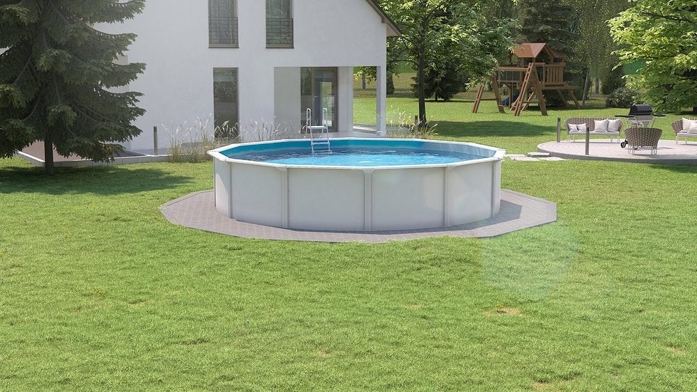 Steinbach Stahlwand Nuovo Deluxe II Ø 4,60 x 1,20 m – Nieuw, Rond, Ophalen, 120 cm of meer, 300 cm of meer