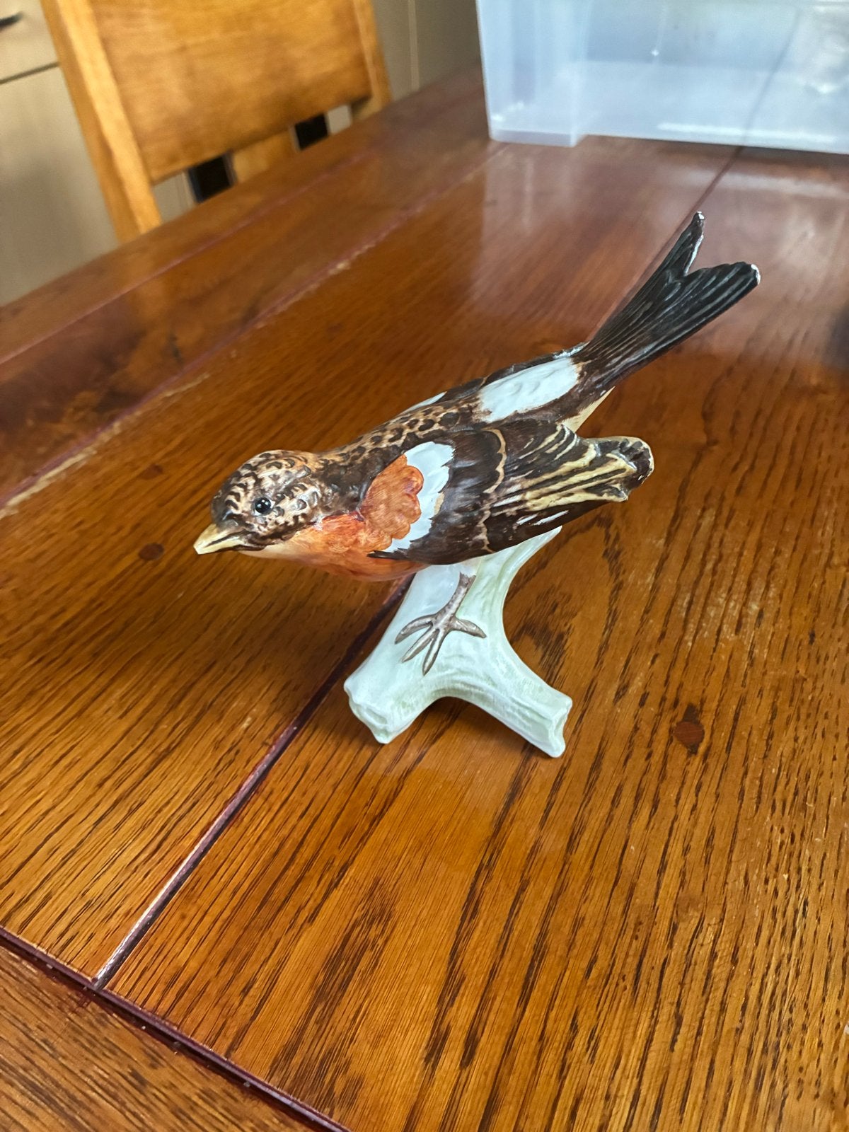 Goebel vogelbeeldje, handgeschilderd porselein, Ophalen of Verzenden