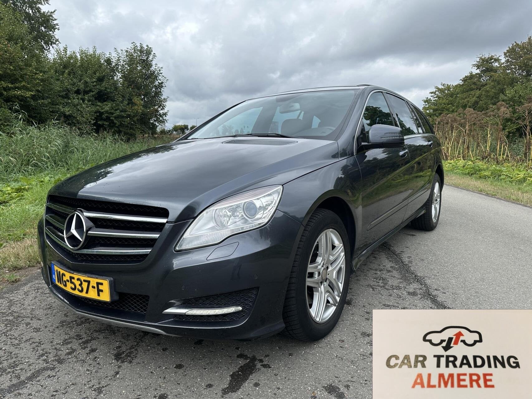 Mercedes R-klasse 350 CDI Lang 4-Matic Prestige 7p., Auto's, Mercedes-Benz, Automaat, Euro 5, Zwart, 7 stoelen