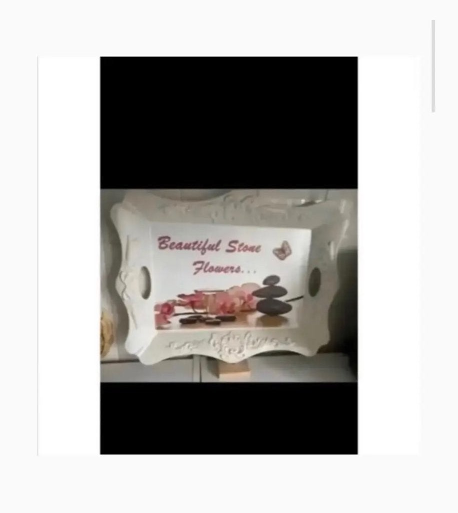 Dienblad blad Woonaccessoire Vintage bijna gratis, Huis en Inrichting, Woonaccessoires | Dienbladen, Ophalen, Gebruikt, Rechthoekig