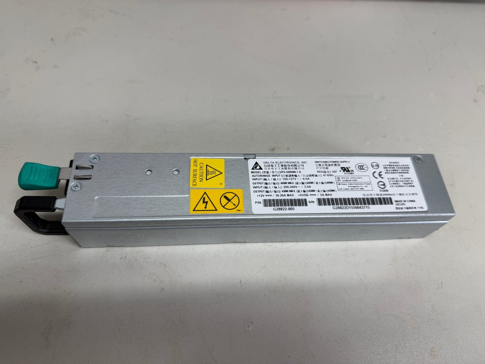 Delta Electronics DPS-500WB-1 A Server Voeding 500W, Ophalen of Verzenden, Gebruikt