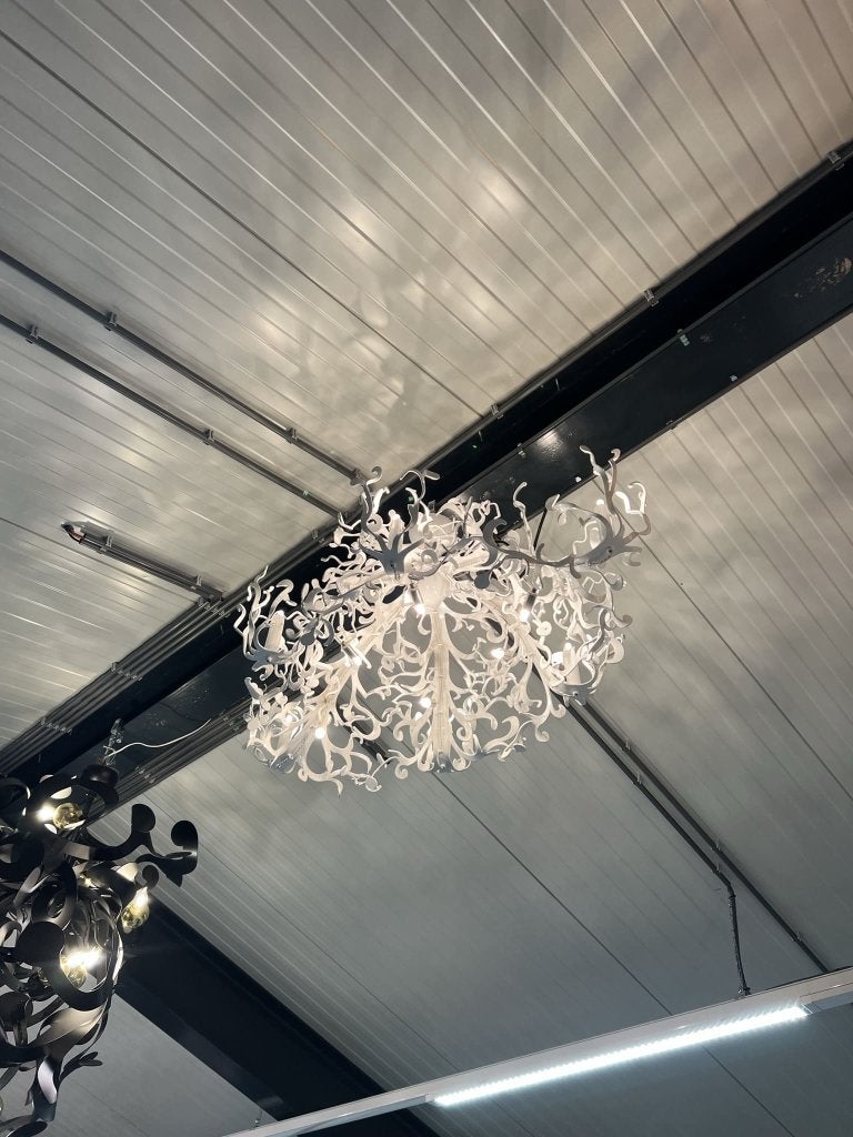 Brand van Egmond Flower Power Kroonluchter Design Lamp Wit, Overige materialen, Nieuw, Ophalen of Verzenden, Brand van Egmond