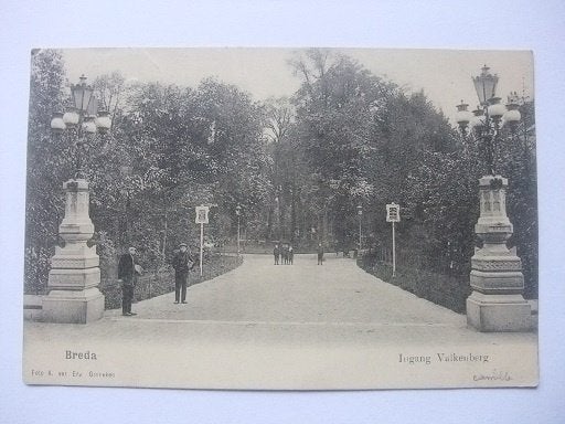 R54 Breda - ingang Valkenberg, Verzamelen, Verzenden, Voor 1920, Gelopen, Noord-Brabant