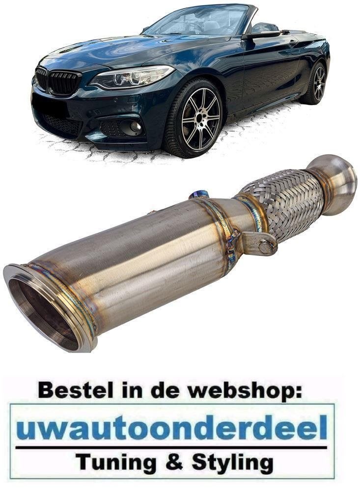 Racing Downpipe RVS Voor Bmw 2 Serie F22 F23 N20 220i 228i, A.parts@hotmail.nl, Trasmolenlaan 12 3447 GZ Woerden, Verzenden, Nieuw