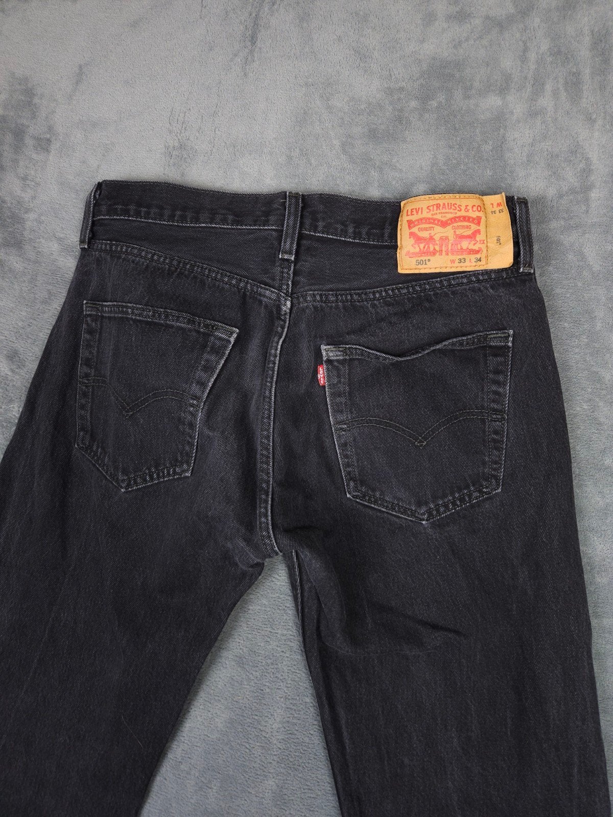 Levis 501 Spijkerbroek W33 L34 Zwart Jeans Broek, Levi's, ., Zwart, Ophalen of Verzenden