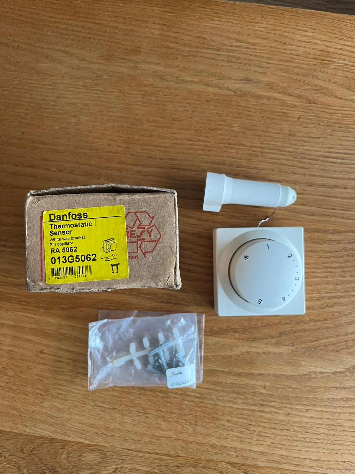 Danfoss RA 5062 thermostaatknop voelerbed, Doe-het-zelf en Verbouw, Minder dan 30 cm, Overige typen, Minder dan 60 cm, Ophalen of Verzenden