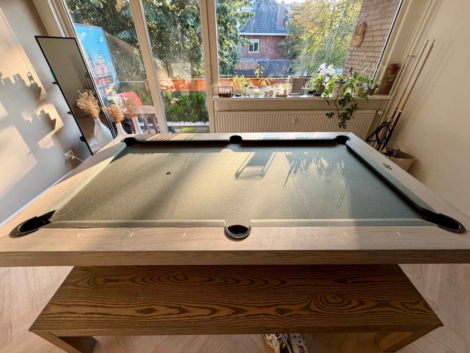 Exclusieve Buffalo Harlem pooltafel 7ft – Custom incl. Bank, Sport en Fitness, Ophalen, Zo goed als nieuw, Pooltafel