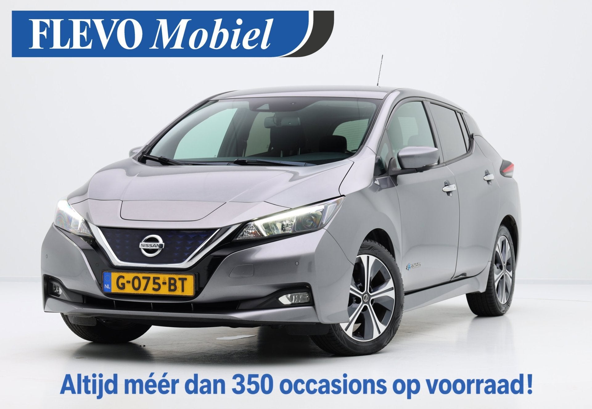 Nissan LEAF N-Connecta 40 kWh Aut. Adapt.Cruise|CarPlay|Clim, Auto's, Stof, Gebruikt, 150 pk, 109 min