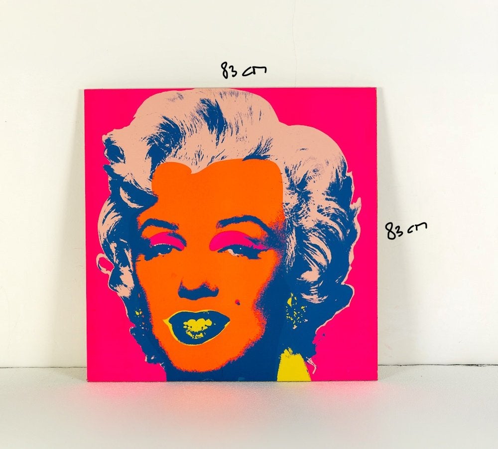 Marilyn Monroe zeefdruk (83 x 83 cm), naar Andy Warhol, Ophalen, Zeefdruk