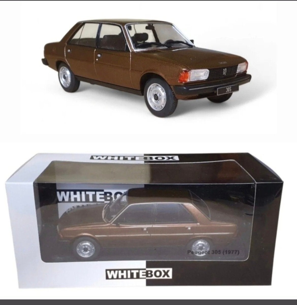 Whitebox Peugeot 305 (1977) 1:24 modelauto, Hobby en Vrije tijd, Ophalen of Verzenden, Nieuw, Auto, Overige merken