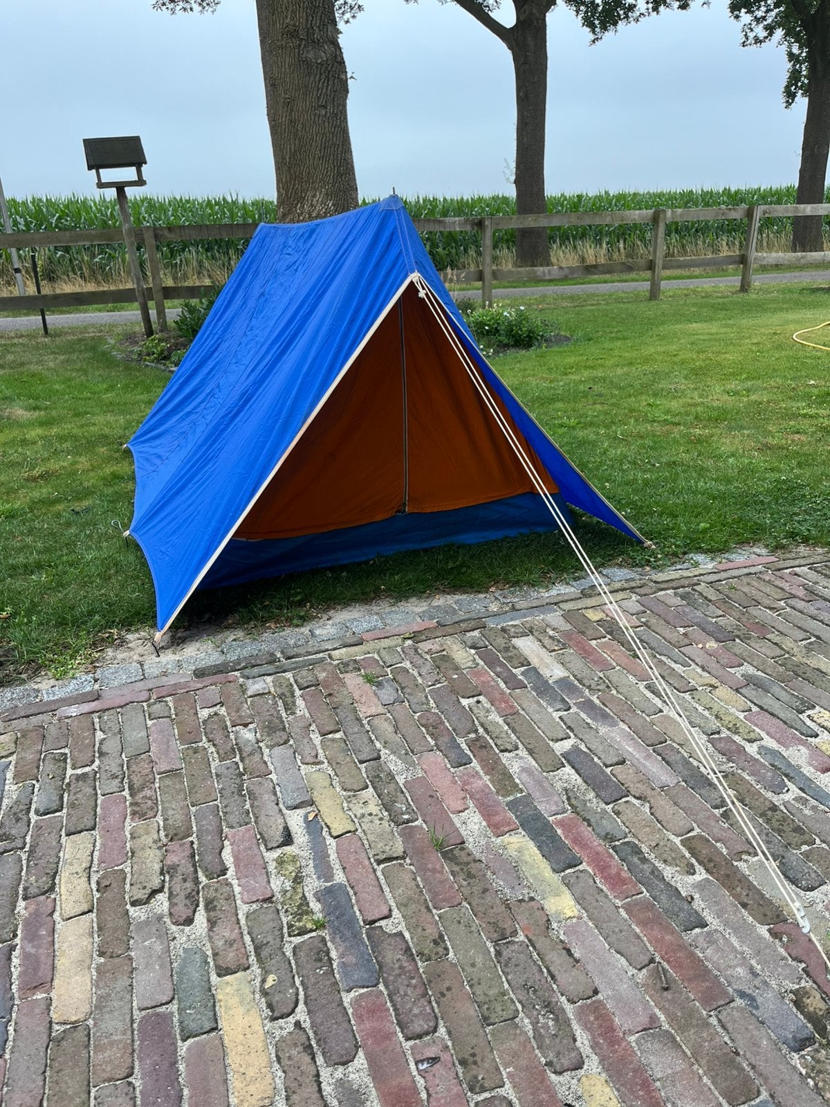 2 persoons vintage tent van Andre Jamet uit de jaren '70, Ophalen of Verzenden, Zo goed als nieuw, Tot en met 2