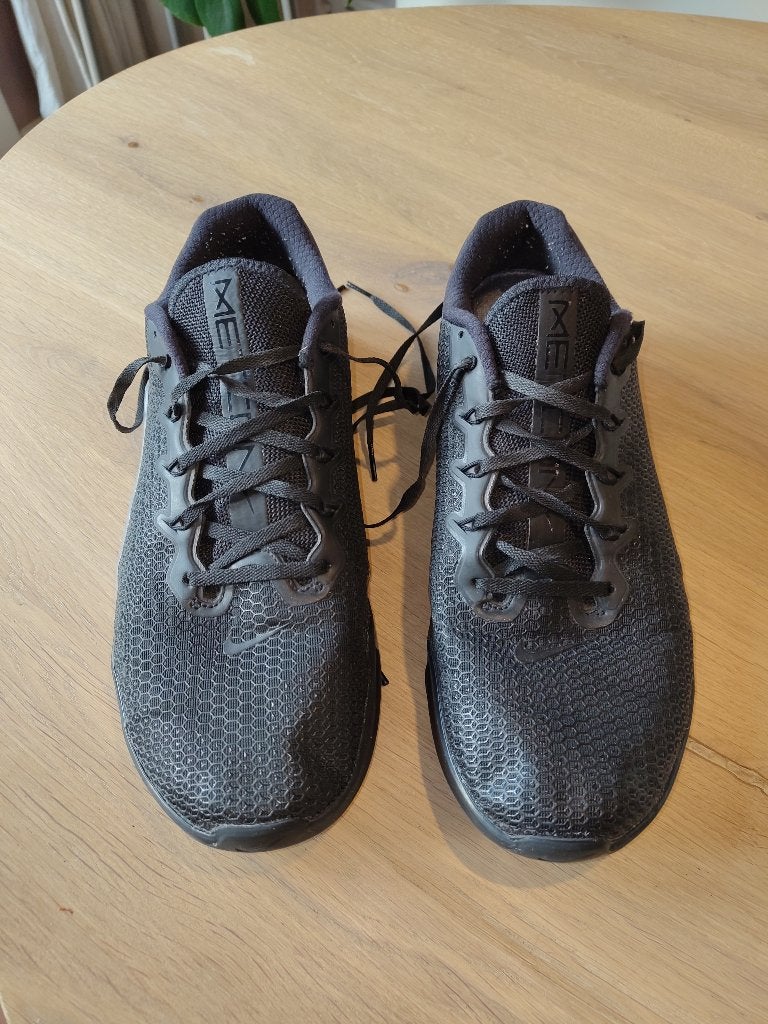 Nike Metcon 5 Gunsnoke black CrossFit shoenen maat 45,5, Nike, Ophalen of Verzenden, Gedragen, Sportschoenen