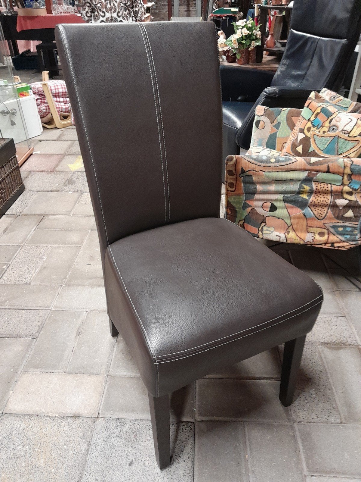 2 eetkamerstoelen, Ophalen, Gebruikt, Twee, Bruin