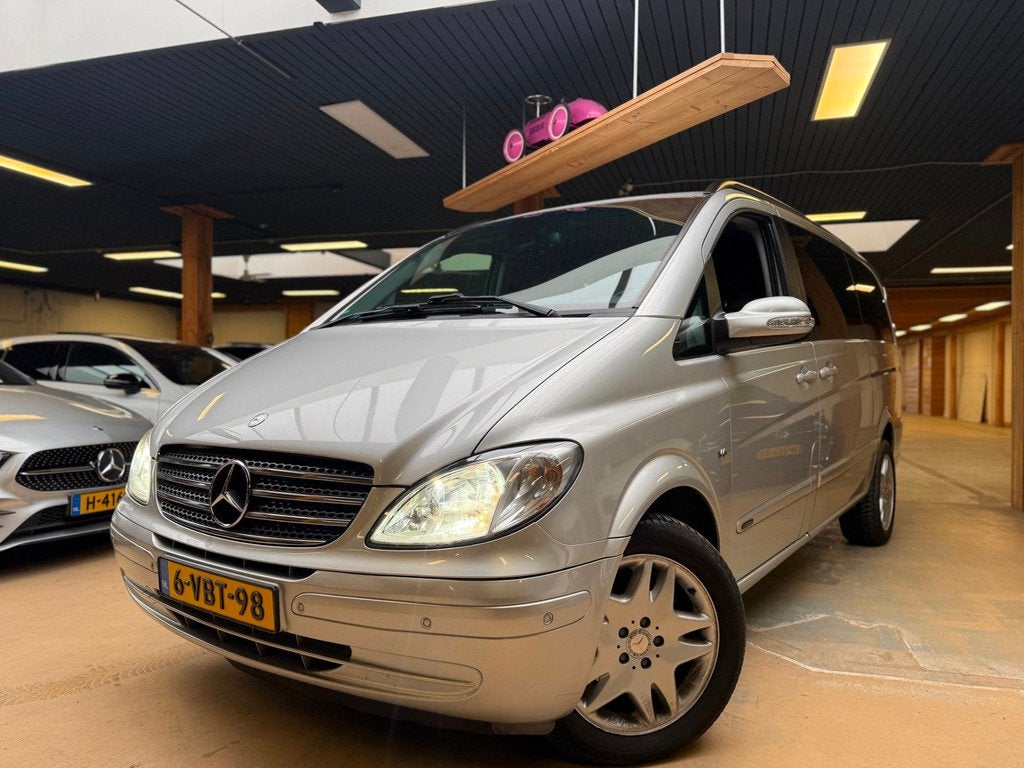 Mercedes-Benz Viano 3.0 CDI Ambiente Lang VOL OPTION Trekhaa, Automaat, Gebruikt, Zwart, Leder en Stof