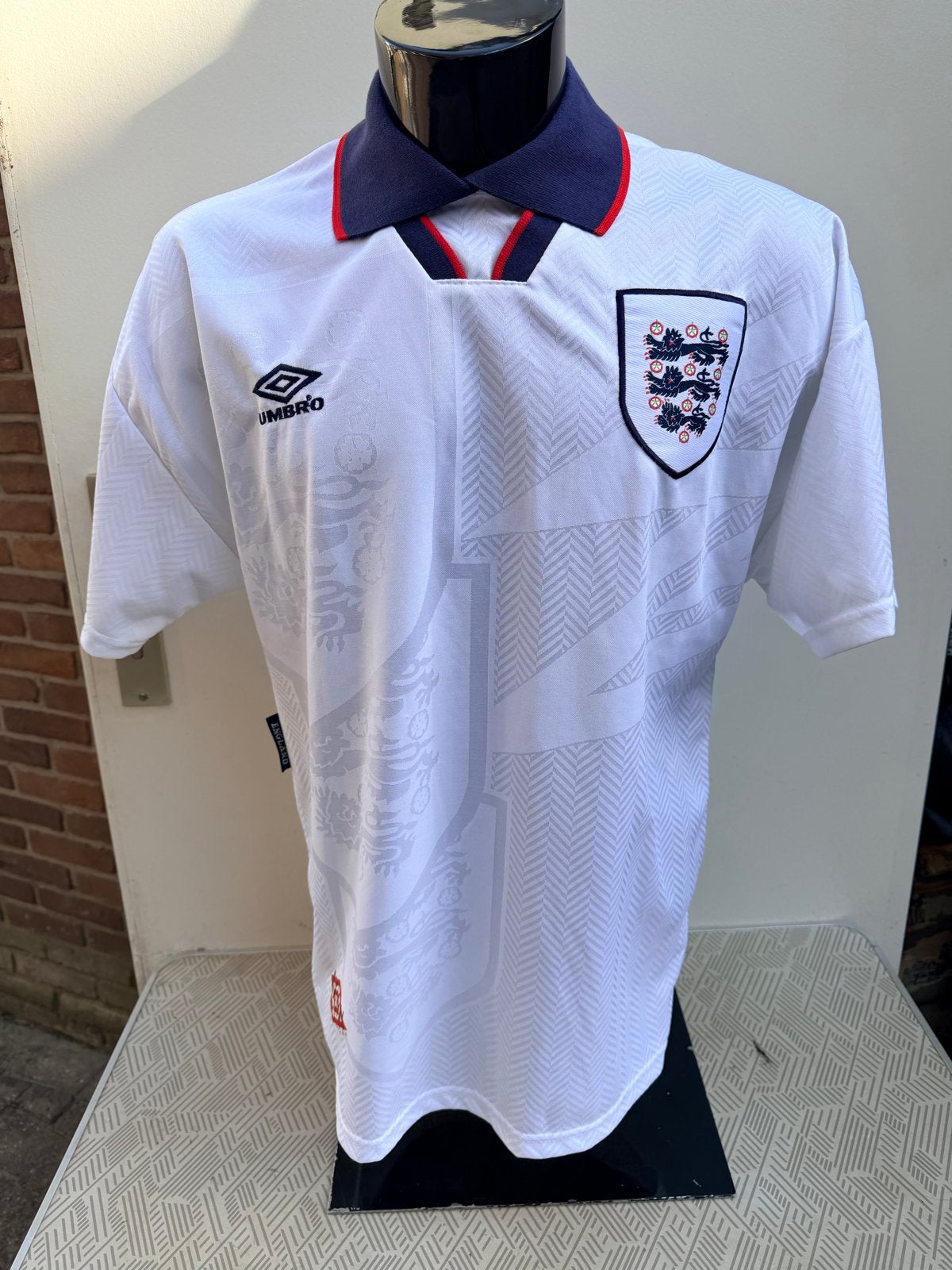 Engeland 1993/1995 Umbro Thuisshirt Maat L Retro Origineel, Maat L, Ophalen of Verzenden, Zo goed als nieuw, Shirt
