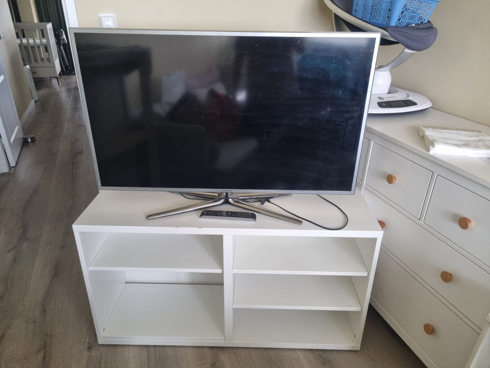 Samsung TV 46 inch met tv meubel, Ophalen, 100 Hz, Samsung, 100 cm of meer