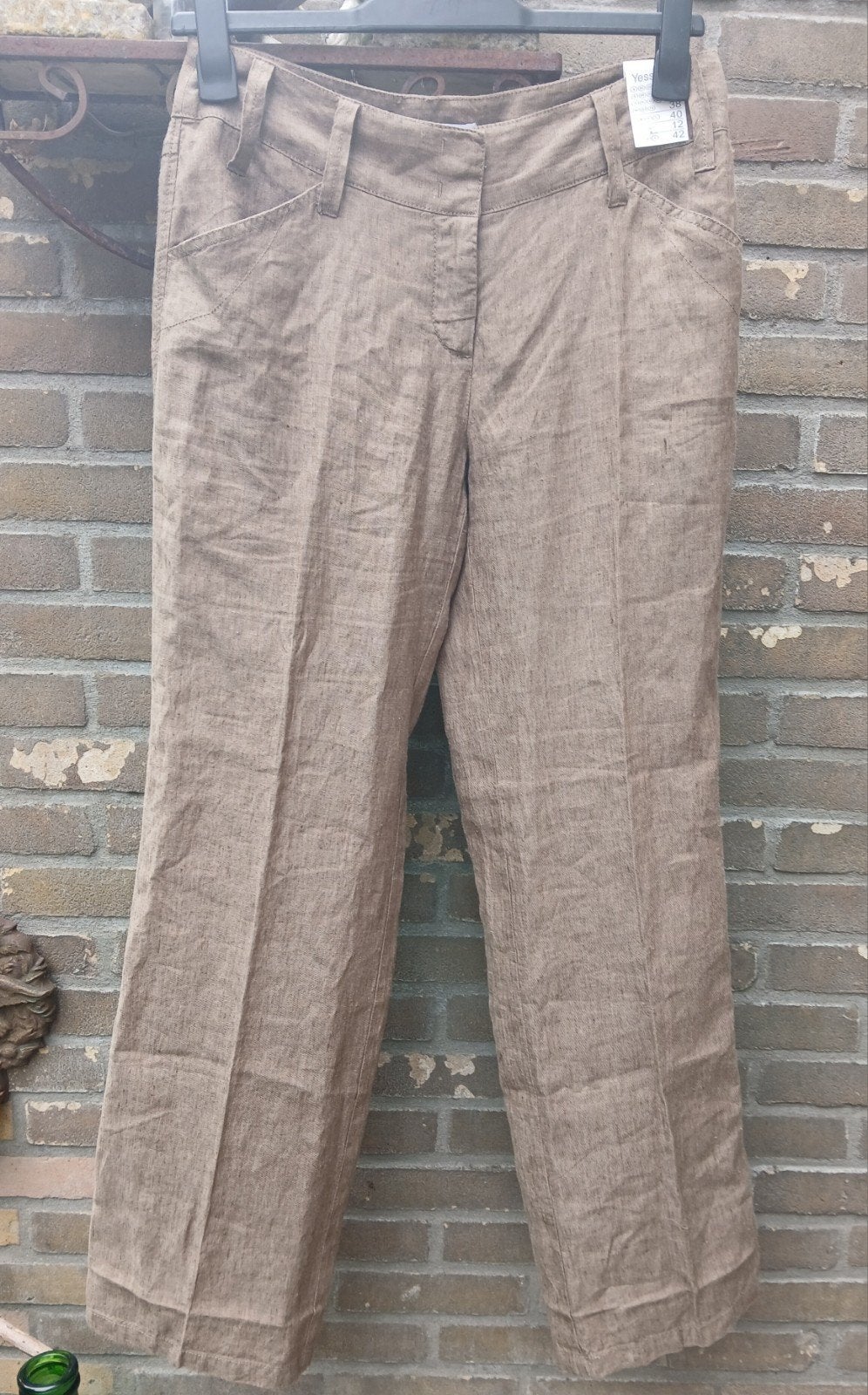 Linnen broek, Kleding | Dames, Ophalen of Verzenden, Nieuw, Maat 38/40 (M), Lang