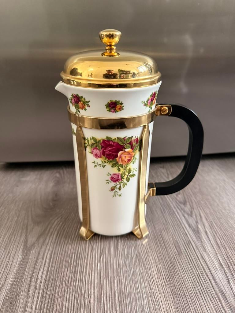 Zeldzame royal albert coffee maker old country roses!, Ophalen of Verzenden