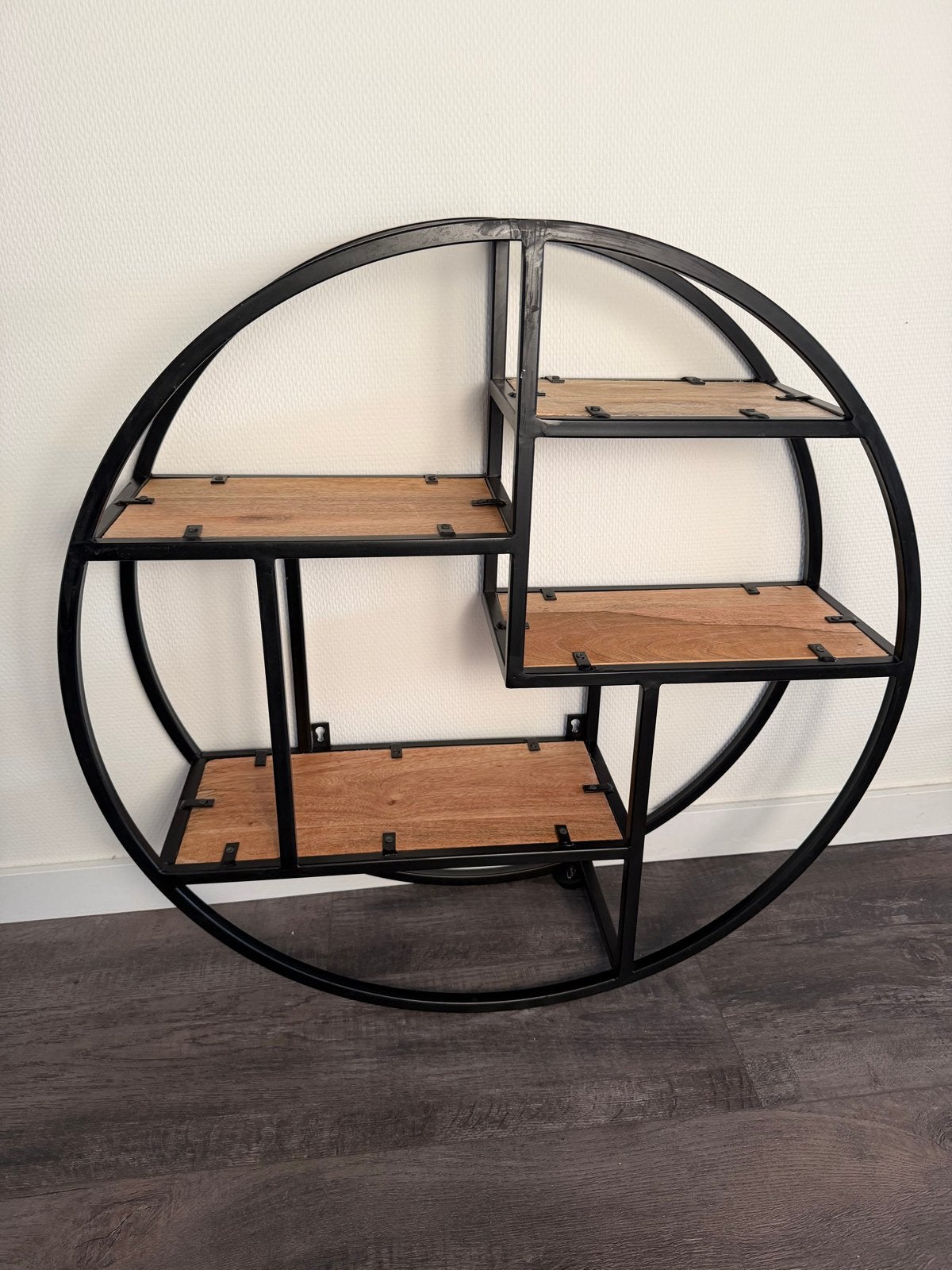 Rond wandrek met houten planken, Ophalen, Zo goed als nieuw