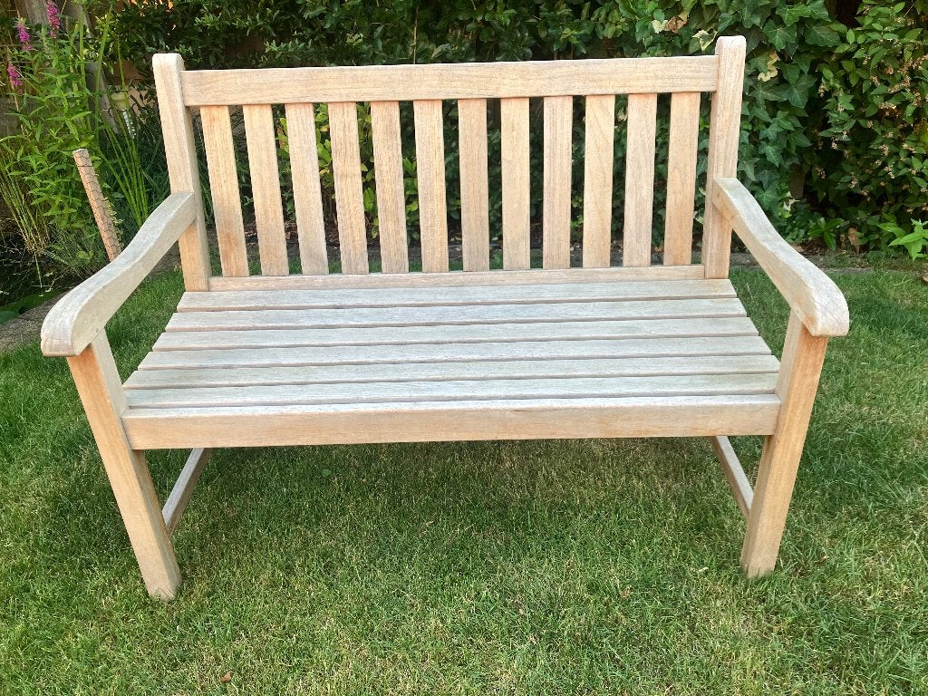 Hardhouten tuinbank, Tuin en Terras, Tuinbanken, Ophalen, Gebruikt, Hout