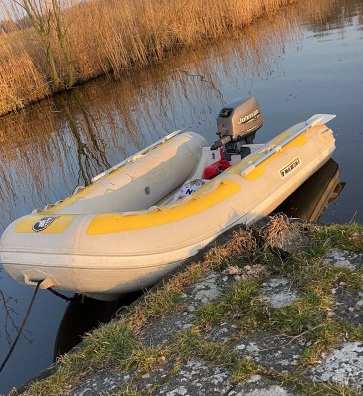 Rubberboot rib met 8 pk, Ophalen of Verzenden, Gebruikt, Overige typen, Motorboot