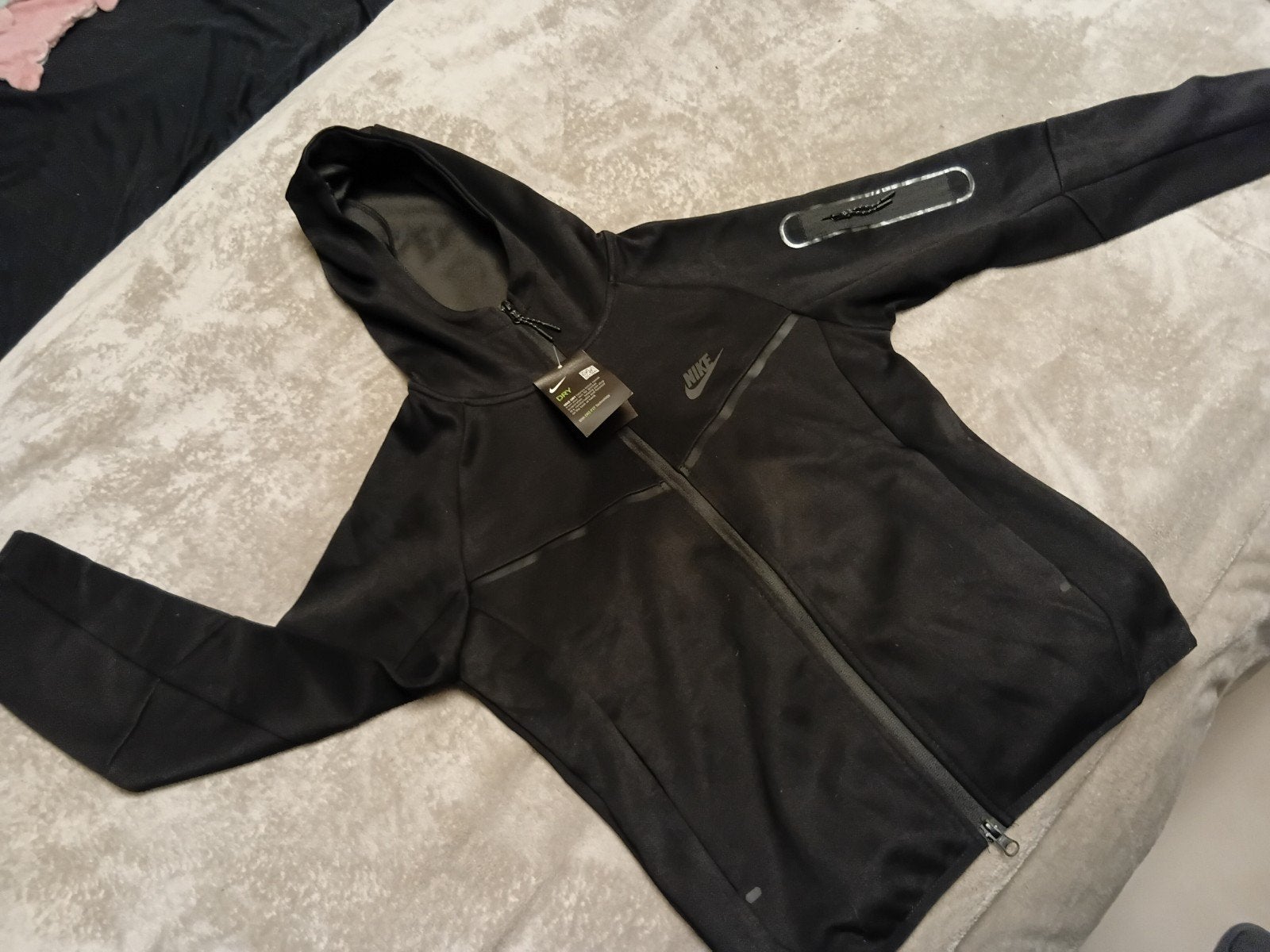 Nike Tech Fleece Windrunner Hoodie Zwart Maat S Nieuw, Ophalen of Verzenden, Nieuw, Nike