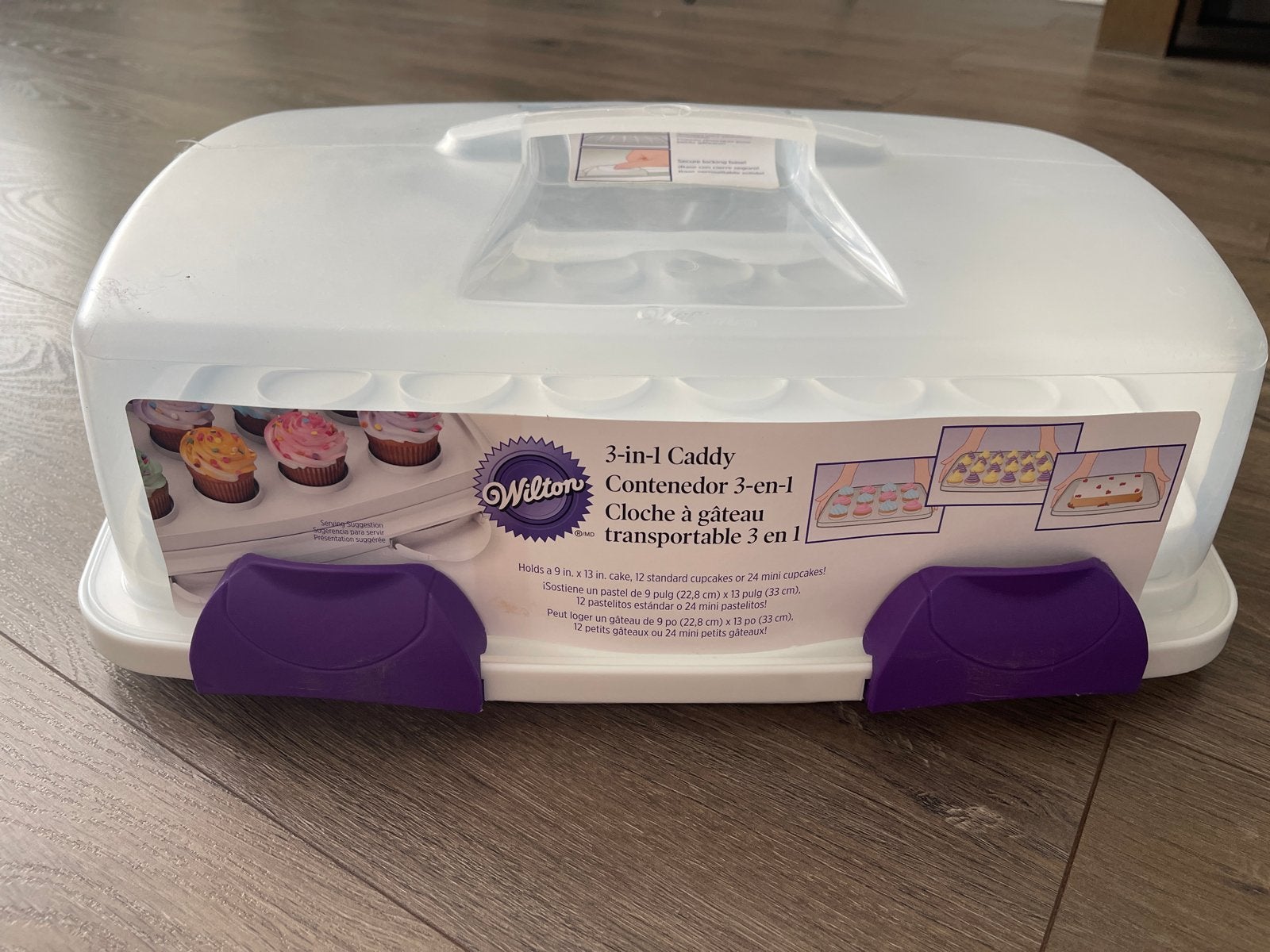 Wilton 3-in-1 Taart- en Cupcake Caddy, Ophalen of Verzenden, Zo goed als nieuw, Taarten of Cupcakes, Overige typen