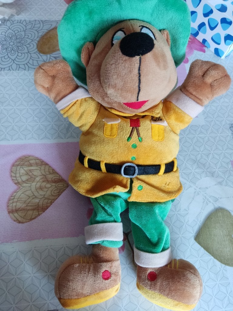 Bollo handpop knuffel, Overige typen, Ophalen of Verzenden, Zo goed als nieuw, Middelgroot (20 tot 80 cm)