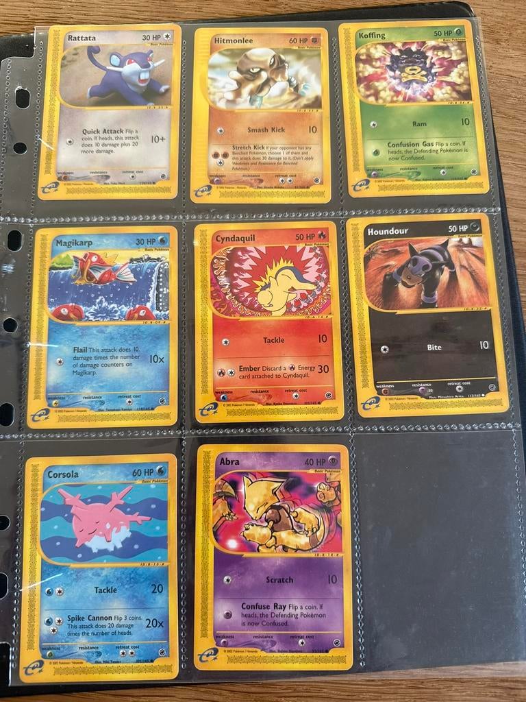 11 Pokemonkaarten - Pokémon Expedition - wotc, Ophalen of Verzenden, Zo goed als nieuw