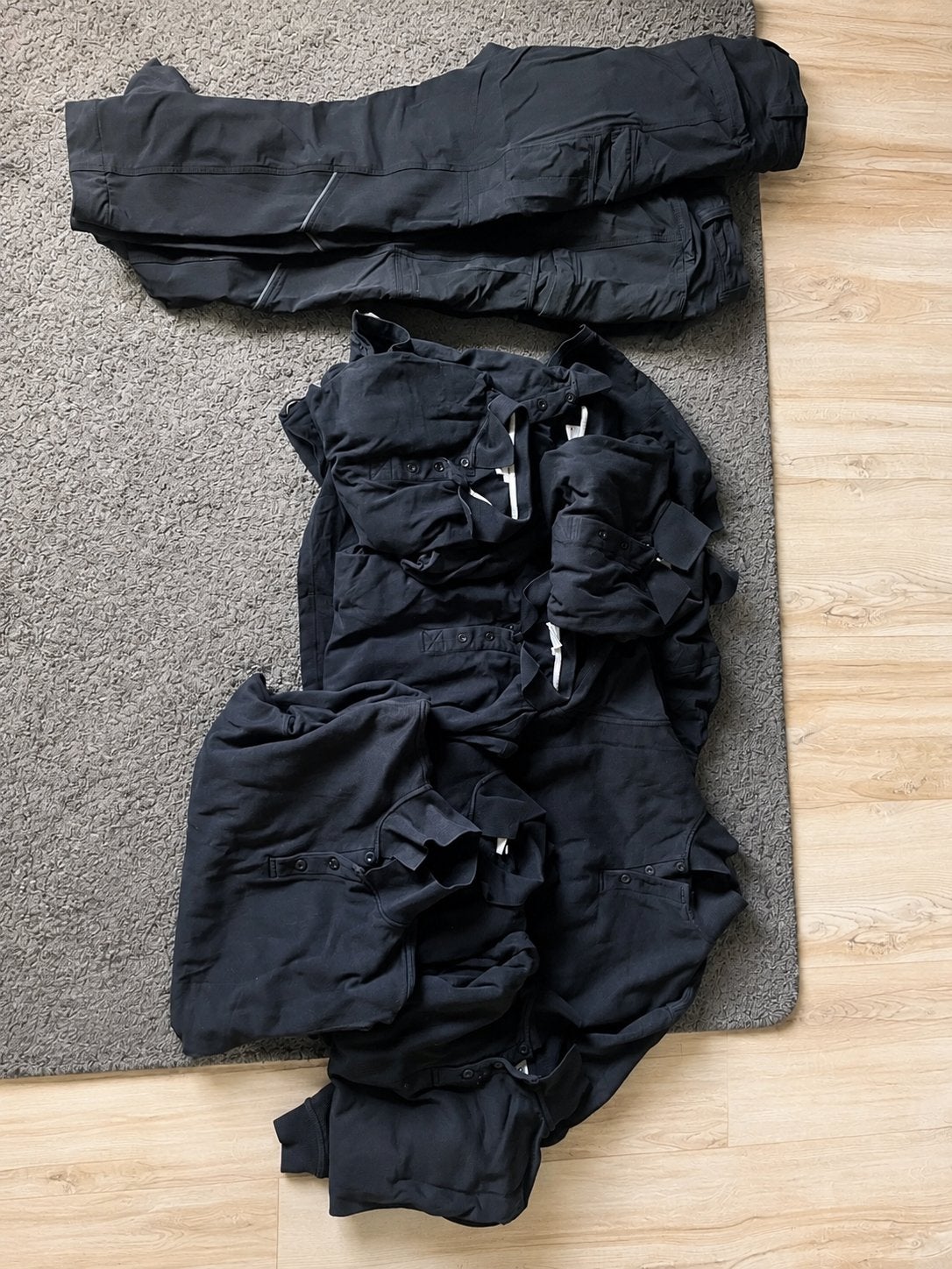 Beveilingskleding (jas, broeken en polo’s), Kleding | Heren, Broeken en Pantalons, Verzenden, Zo goed als nieuw, Maat 52/54 (L)