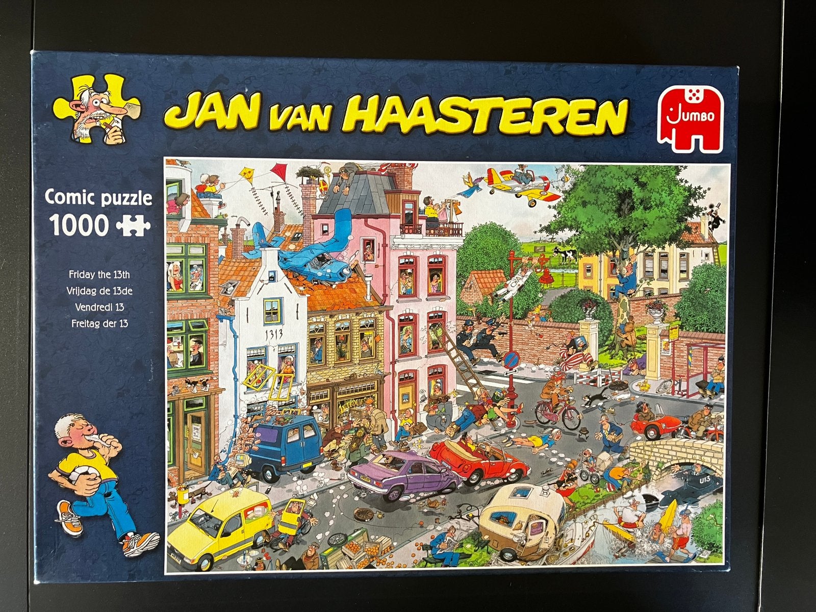 Van Haasteren, legpuzzel Vrijdag de 13e, 1000 stukjes, Ophalen, 500 t/m 1500 stukjes, Zo goed als nieuw, Legpuzzel