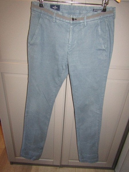 G491 Mason’s 48 broek chino blauw grijs Model P. Torino, Zo goed als nieuw, Mason Garments, Verzenden, Maat 48/50 (M)