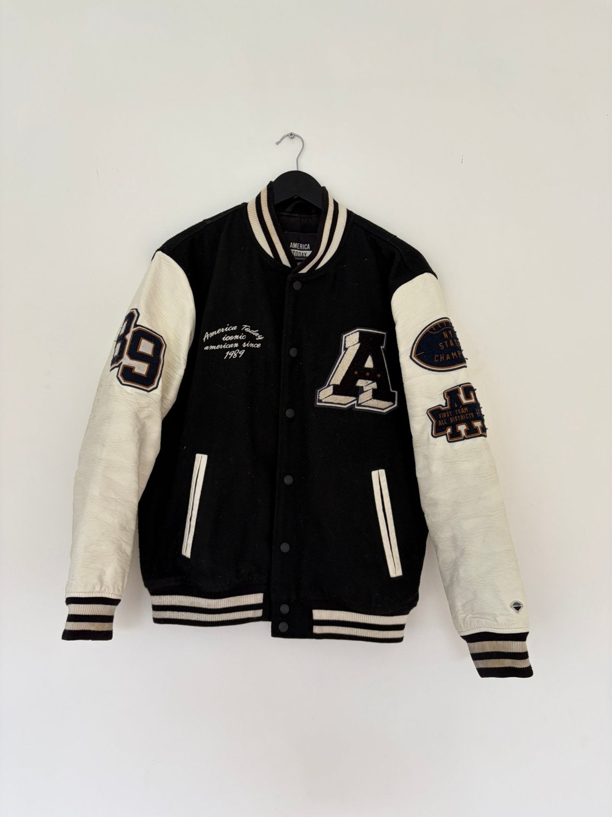 America Today Varsity Jacket College Maat S, Ophalen of Verzenden, Zo goed als nieuw, Maat 36 (S), Zwart