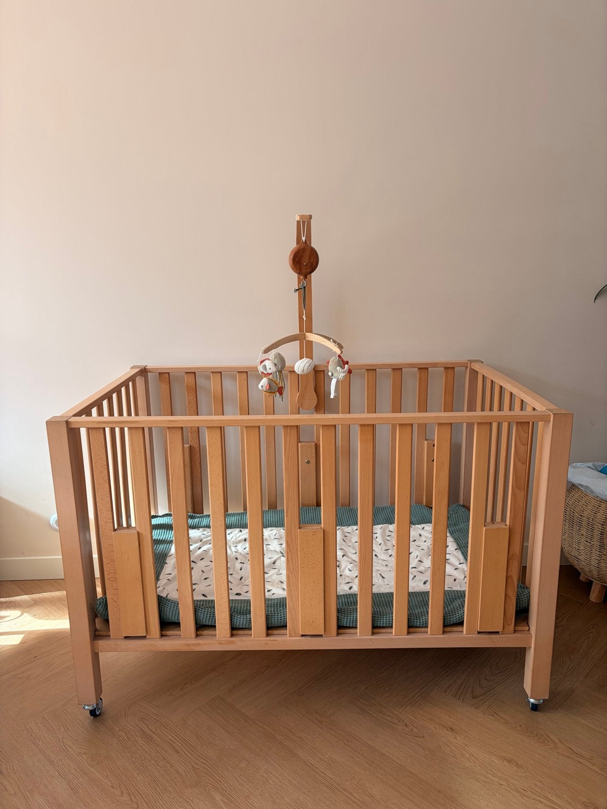 Bopita Tweelingbox incl. Little Dutch Mobiel + boxkleed, Ophalen, Gebruikt, Overige typen