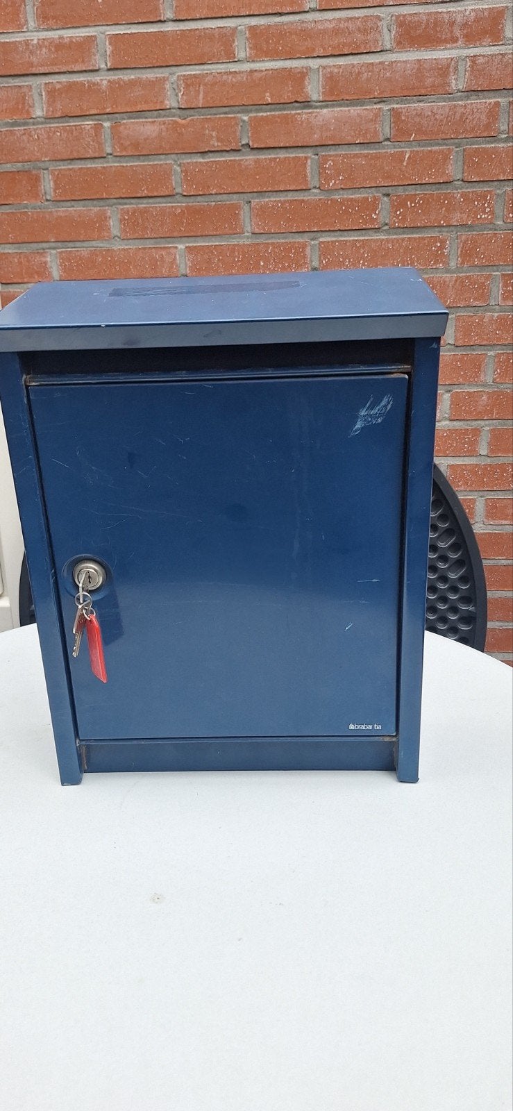 Brabantia brievenbus - Gebruikt, inclusief 2 sleutels, Ophalen, Gebruikt, Staal, Wandbrievenbus