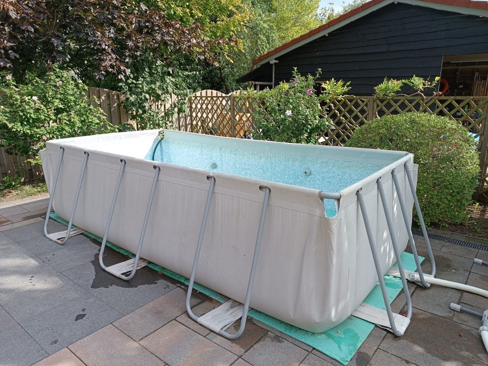 zwembad bestway 4x2, Gebruikt, 200 tot 300 cm, 80 tot 120 cm, Ophalen of Verzenden