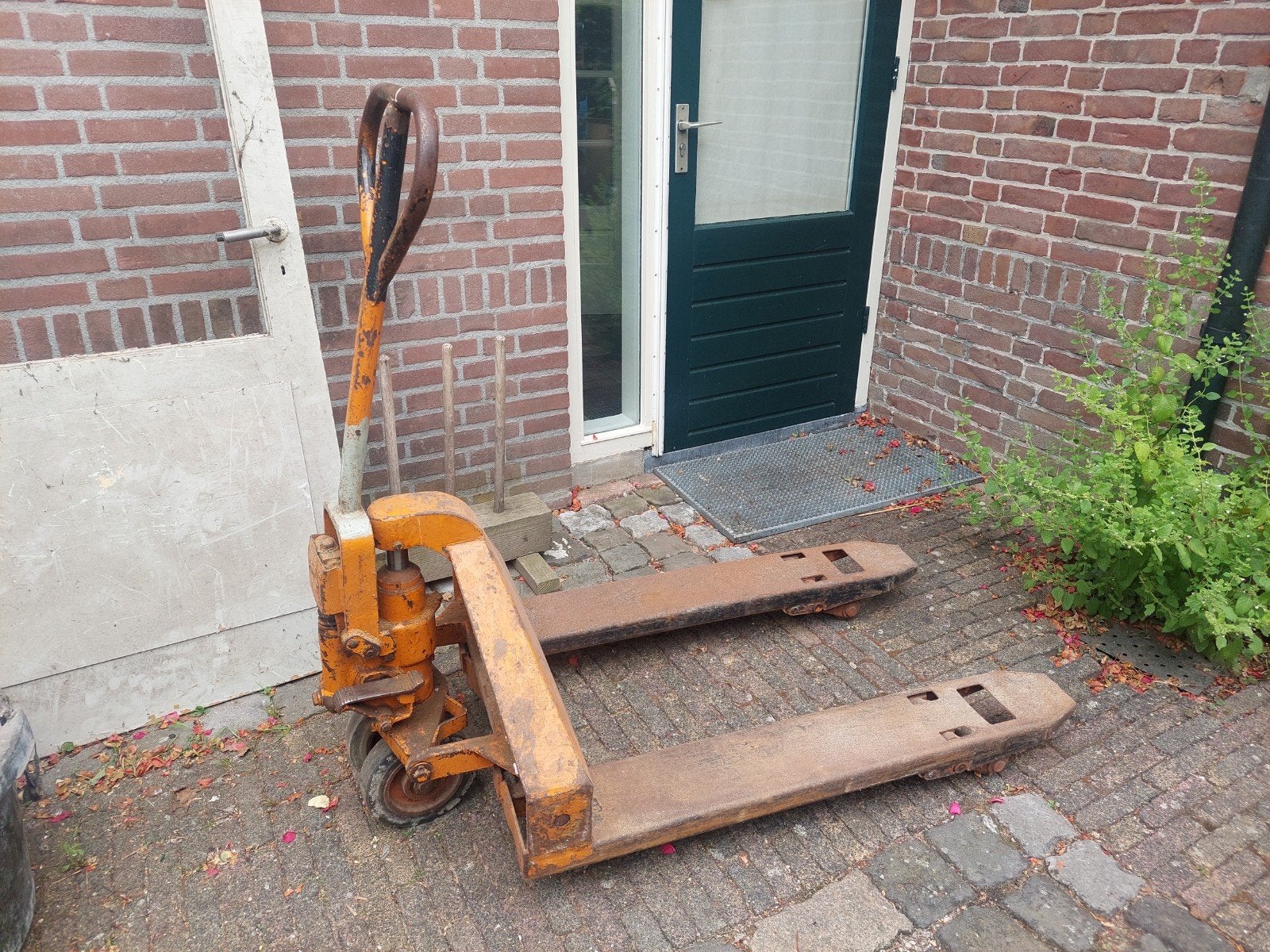 Gebruikte brede pompwagen 68 cm breed, Tuin en Terras, Ophalen, Gebruikt, Onbekend, Onbekend