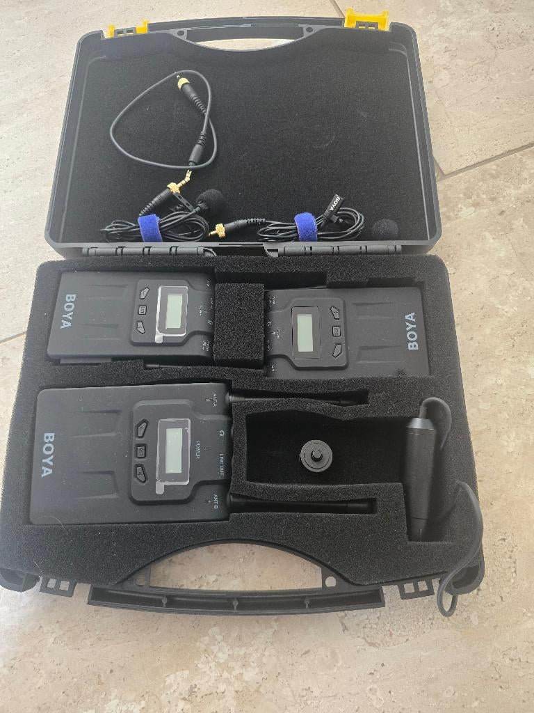 Boya BY WM8 Pro K2 Draadloze Lavalier Microfoon set, Ophalen of Verzenden, Zo goed als nieuw, Overige typen, Draadloos