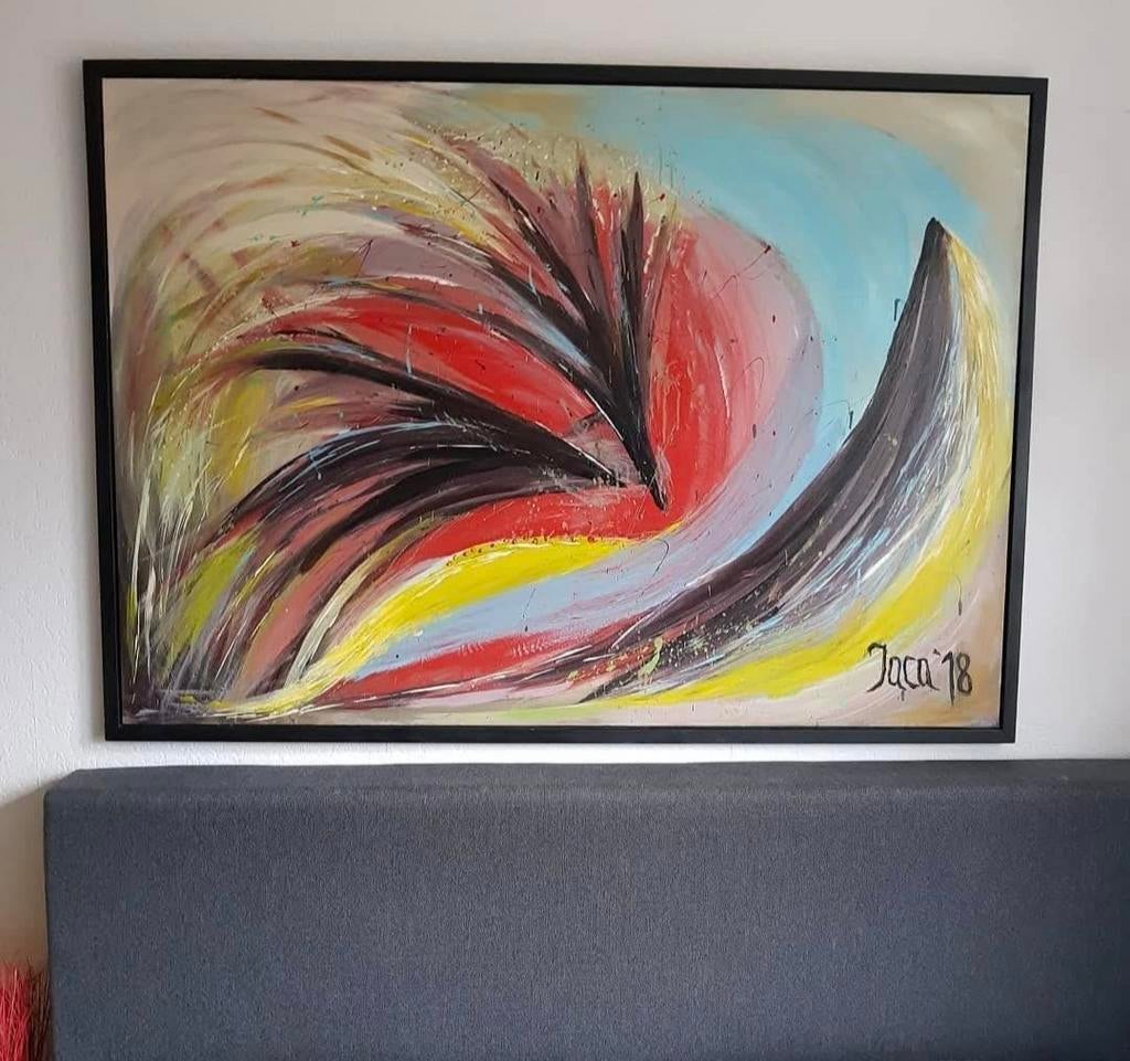 Modern Abstract Schilderij - 140x120cm - Direct van Kunstena, Ophalen of Verzenden