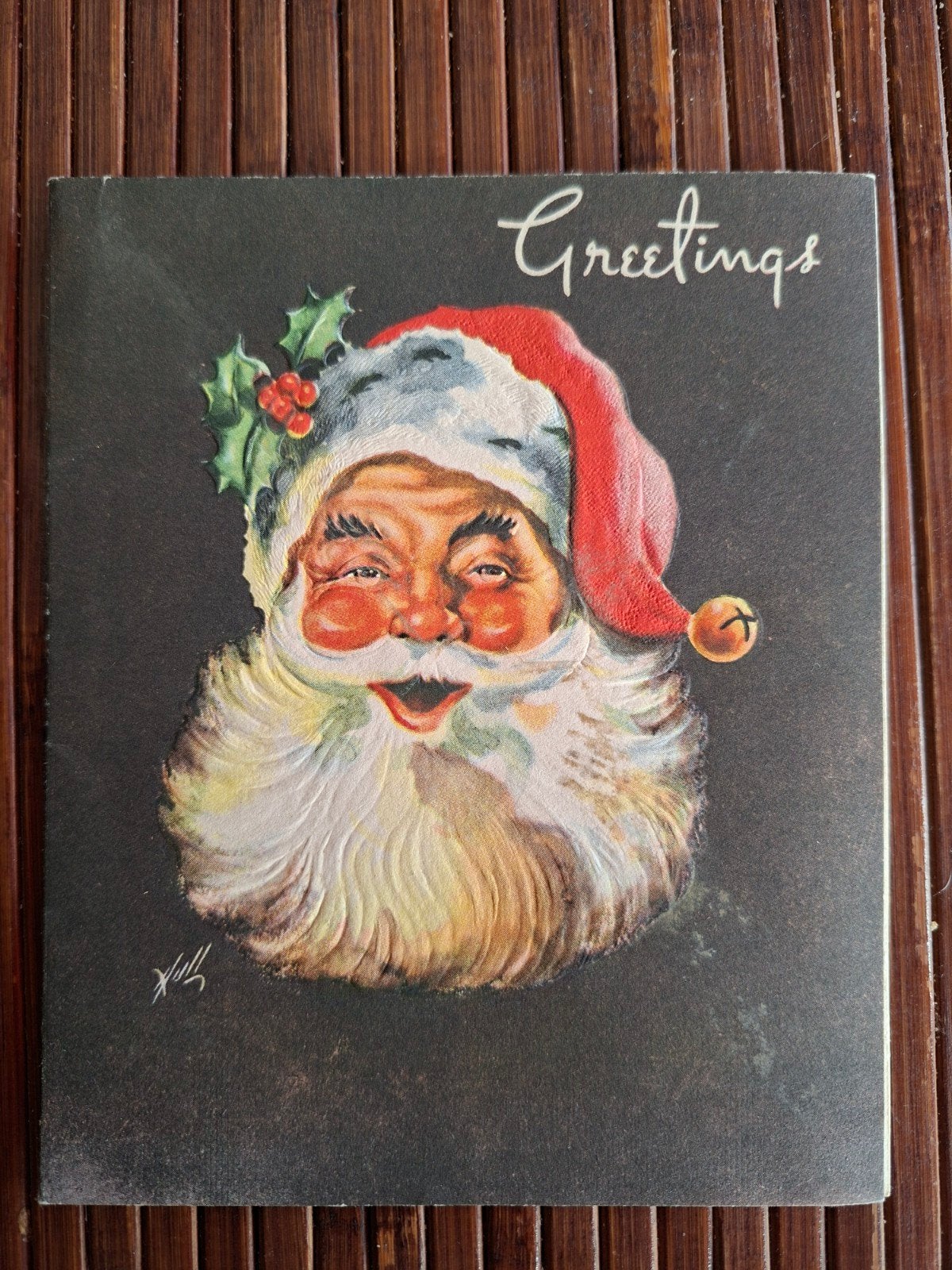 Fraaie oude Kerstkaart, Ophalen of Verzenden