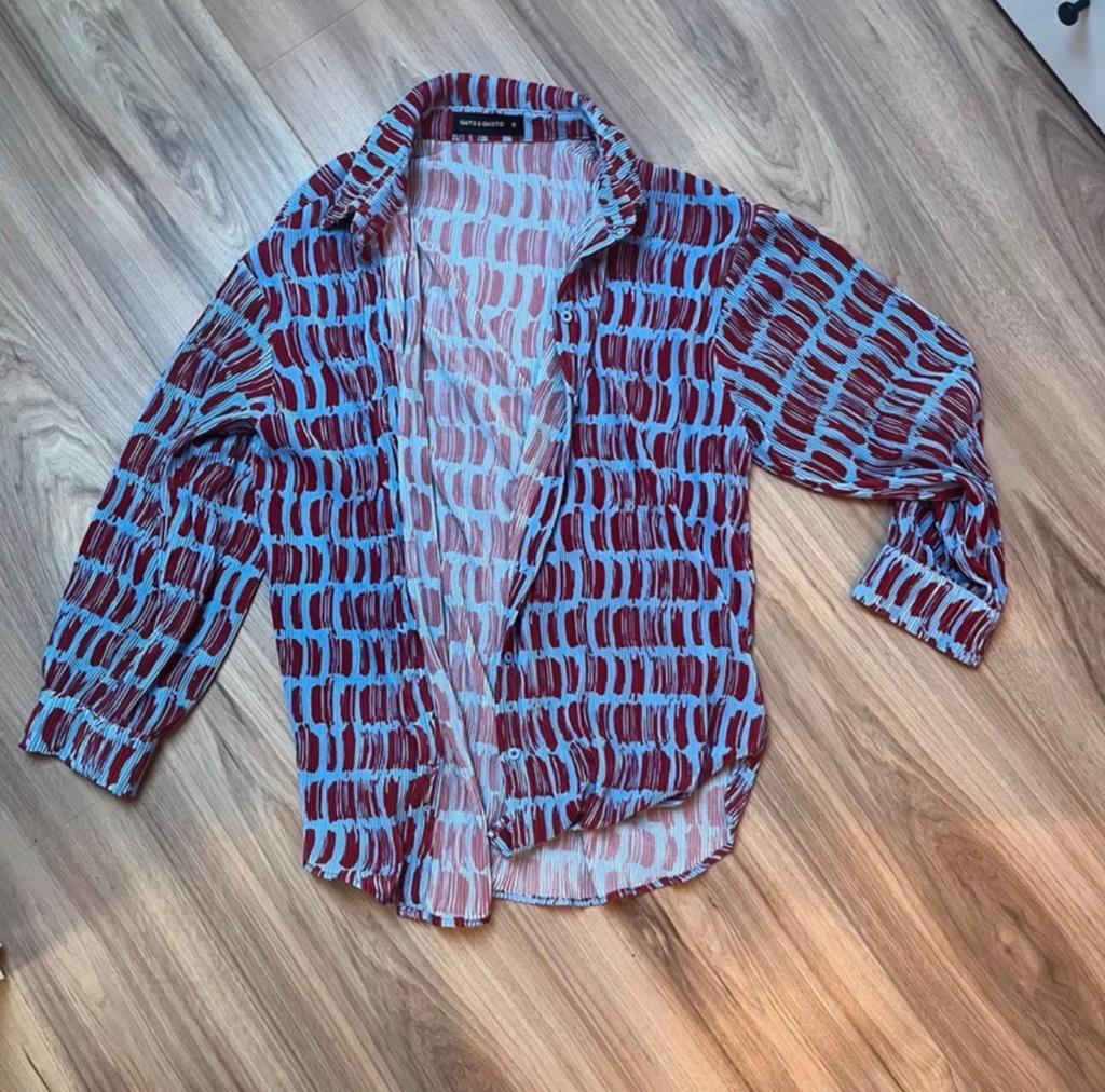 Guts & Gusto Plissé Set - Broek & Blouse, Ophalen of Verzenden, Zo goed als nieuw, Maat 36 (S), Lang