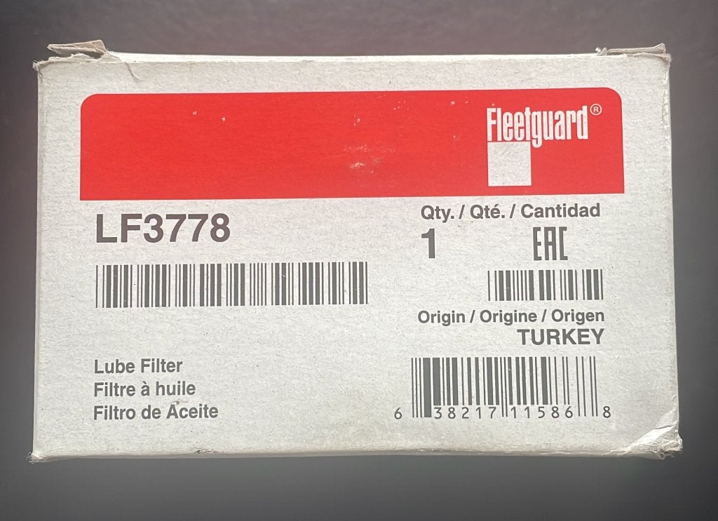 Fleetguard LF3778 oliefilter (3x), Motoren, Ophalen of Verzenden