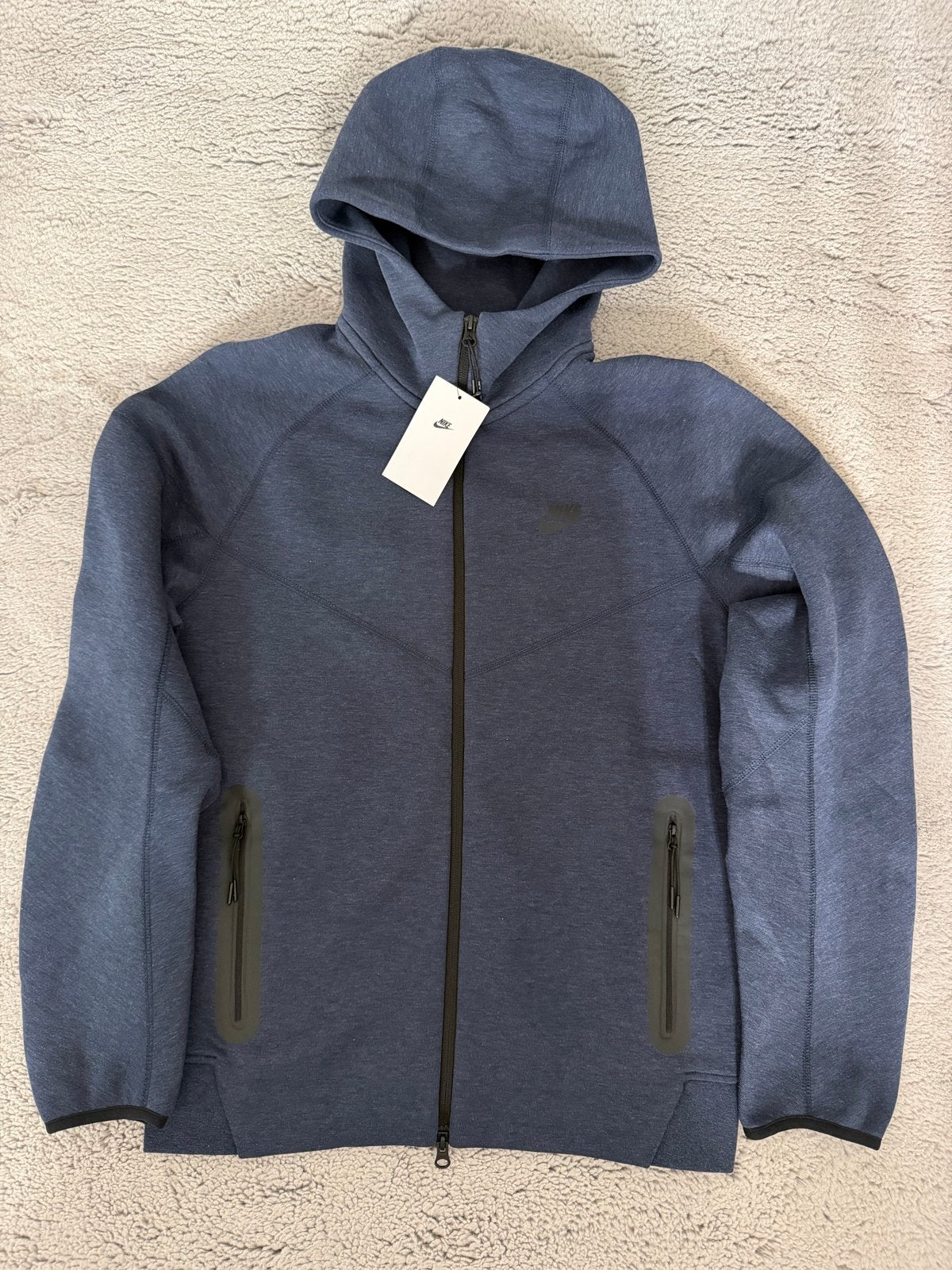 Nike Tech-Fleece Blauwe Zip-up Hoodie XS Nieuw, Blauw, Nike, Nieuw, Ophalen of Verzenden