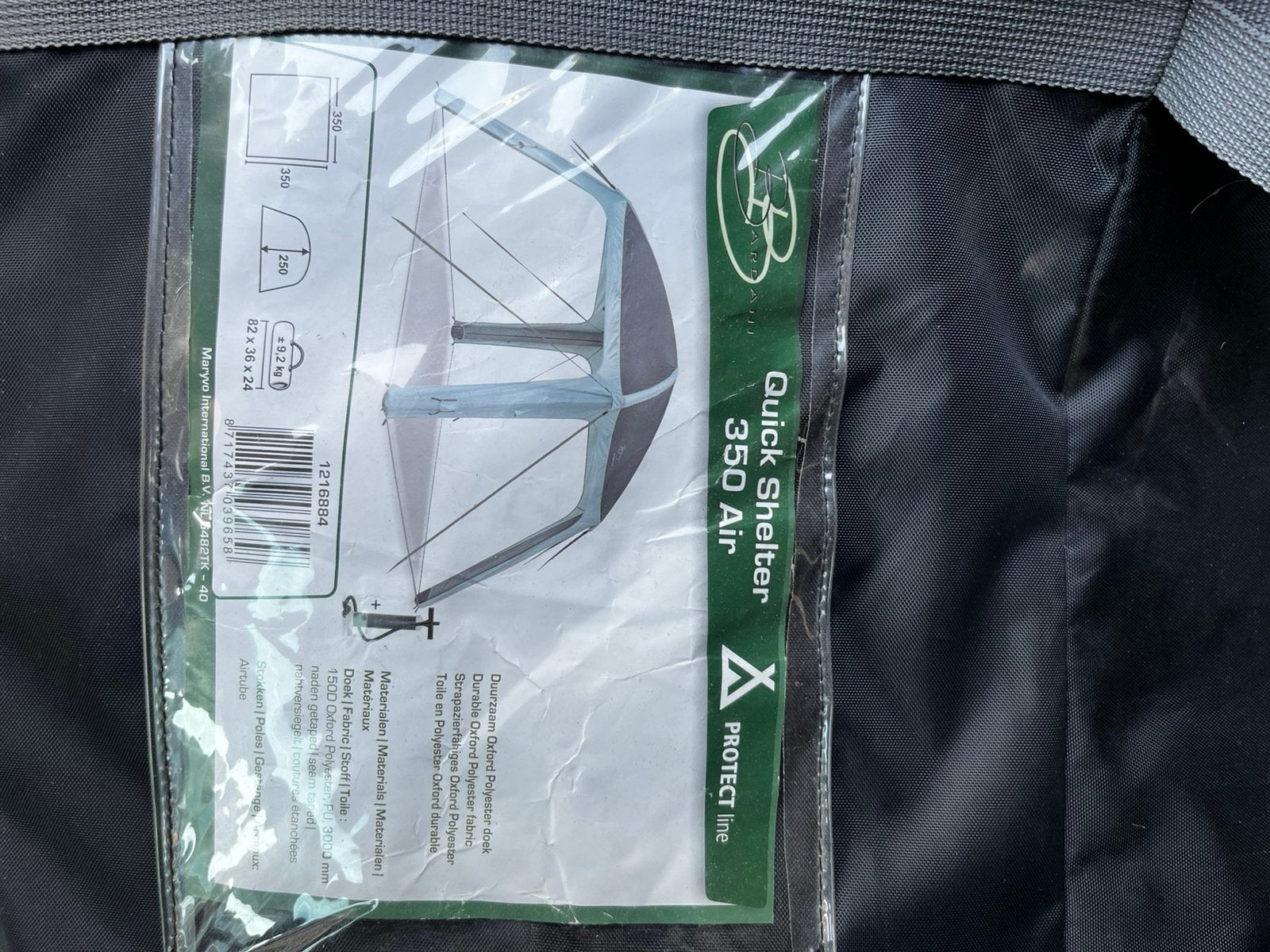 Bardani quick shelter 350, Ophalen, Gebruikt