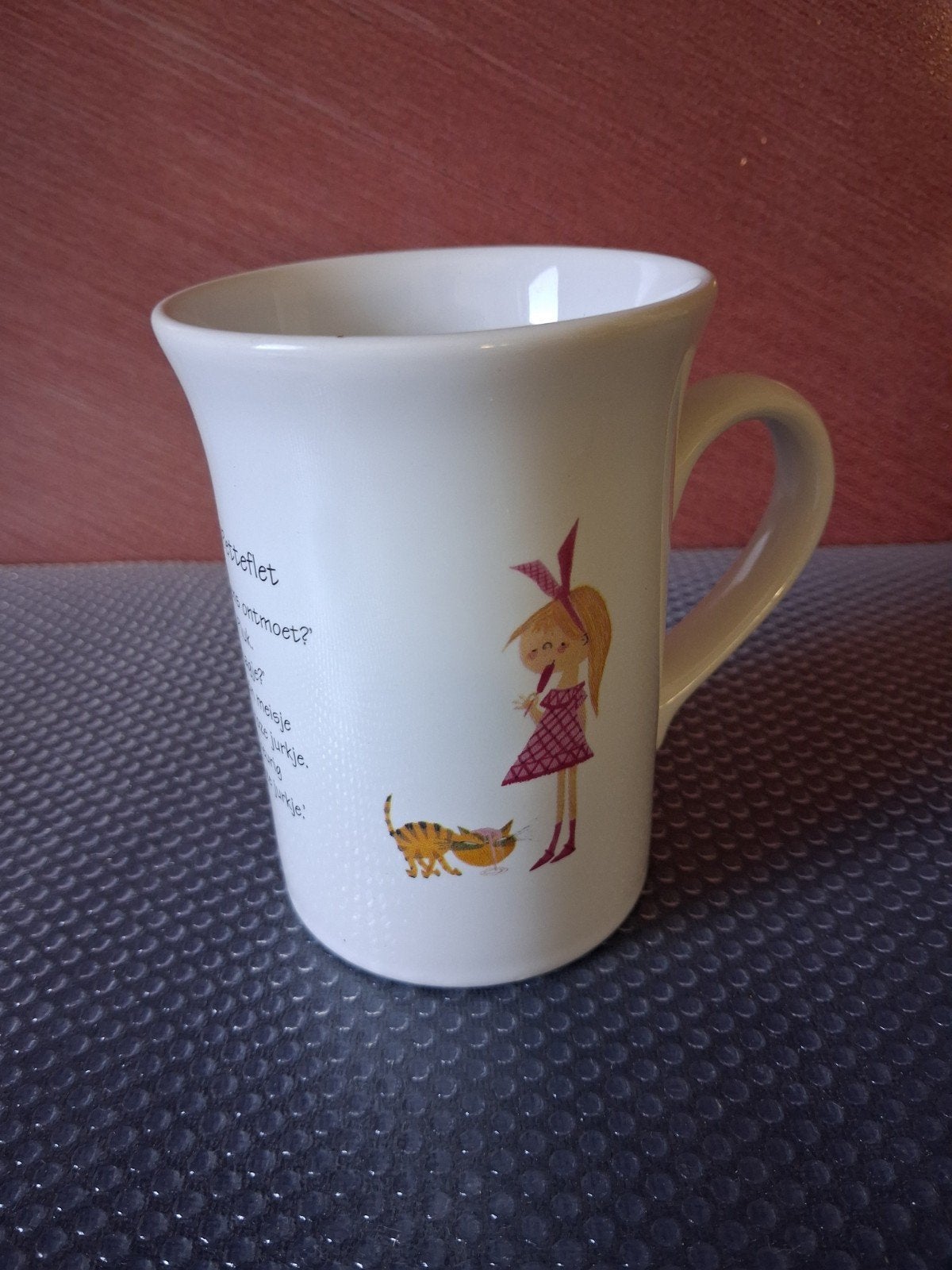 Pluk van de Petteflet mok - Douwe egberts, Overige typen, Ophalen of Verzenden, Zo goed als nieuw, Steen/keramiek