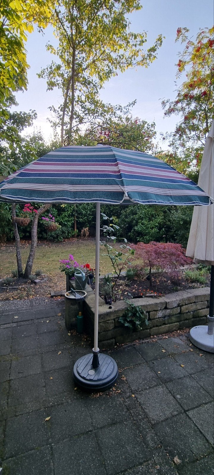 PARASOL, diameter 2 m., Ophalen, 1 tot 2 meter, Kantelbaar